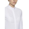 Cavalleria Toscana SS'22 Embossed Stripe Bib L/S Competition Shirt Ladies