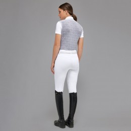 Cavalleria Toscana FW'23 Revo Pleated Poplin Bib S/S Tech Knit женский турнирная рубашка