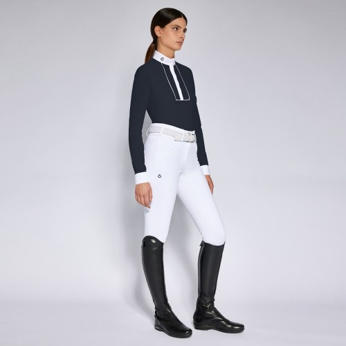 Cavalleria Toscana SS'24 CT Perforated Jersey L/S Competition Shirt Woman