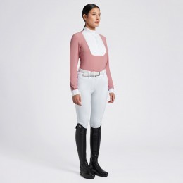 Cavalleria Toscana FW'24 CT Pleated Bib джерси L/S турнирная женская рубашка