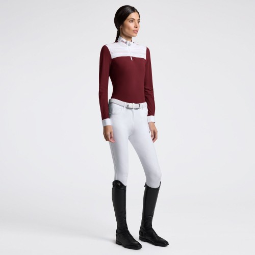 Cavalleria Toscana FW25 CT L/S Pleated Insert Women's Competition Shirt