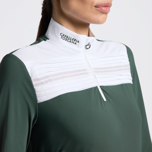 Cavalleria Toscana FW25 CT L/S Pleated Insert Women's Competition Shirt