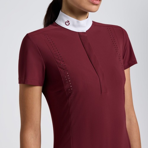 Cavalleria Toscana FW25 CT S/S Perforated Jersey Women’s Shirt