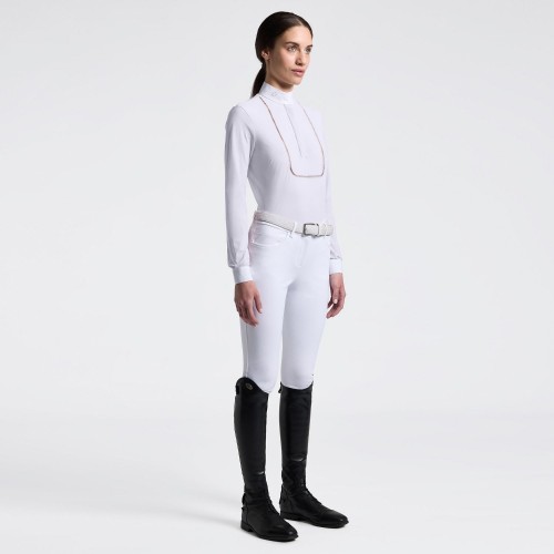 Cavalleria Toscana SS26 CT Embroidery L/S Women's Competition Shirt