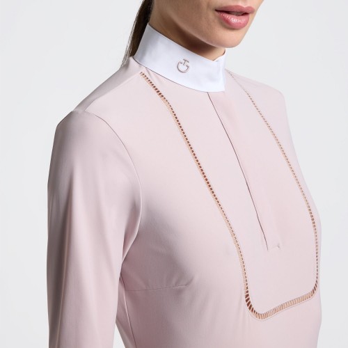 Cavalleria Toscana SS26 CT Embroidery L/S Women's Competition Shirt