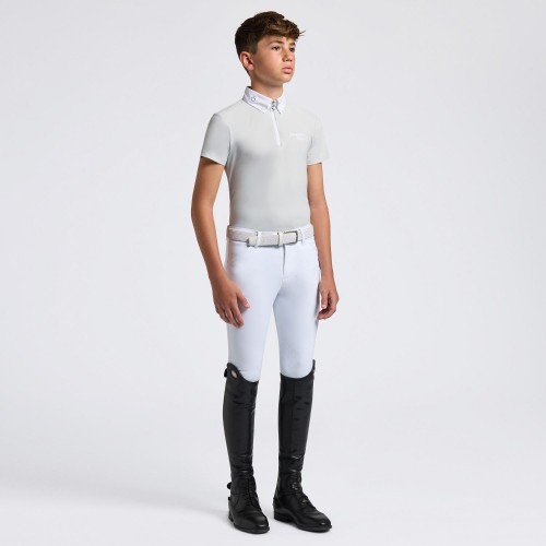 Cavalleria Toscana SS25 CT Jersey S/S Zip Competition Shirt Boys