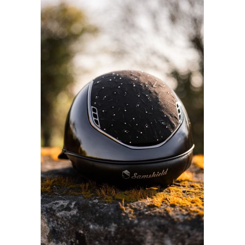 Samshield 2.0 Miss Shield Glossy Black Floral Chrome Black Trim Blazon