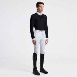 Cavalleria Toscana FW25 CT L/S тёплый джерси мужской турнирная рубашка