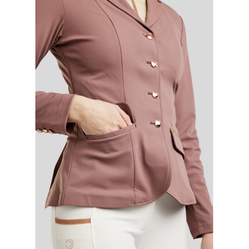 Montar FW25 MOGlenda competition jacket Rosegold caviar tape and crystal