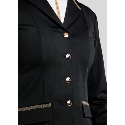 Montar FW25 MOGlenda competition jacket Rosegold caviar tape and crystal