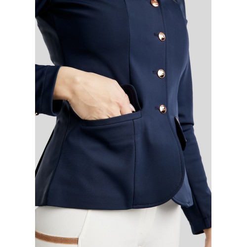 Montar FW25 MOGlenda competition jacket Rosegold caviar tape and crystal