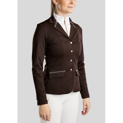 Montar FW25 MOGlenda competition jacket Rosegold caviar tape and crystal
