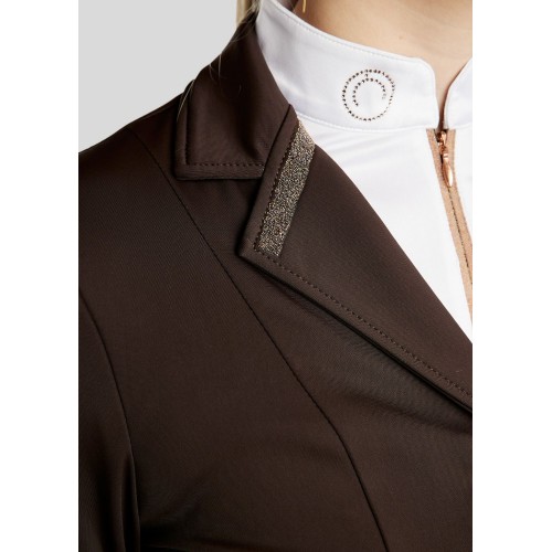Montar FW25 MOGlenda competition jacket Rosegold caviar tape and crystal