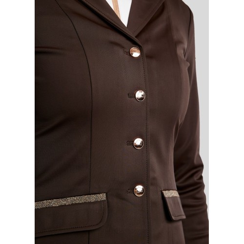 Montar FW25 MOGlenda competition jacket Rosegold caviar tape and crystal