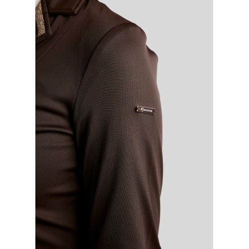 Montar FW25 MOGlenda competition jacket Rosegold caviar tape and crystal