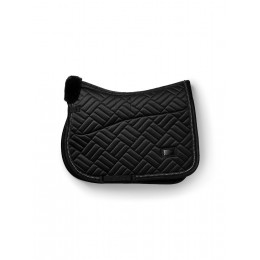 Equestrian Stockholm FW25 Holiday Spring вальтрап из искусственной кожи мехом Crystal чёрный