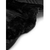 Equestrian Stockholm FW25 Holiday Dressage Saddle Pad Vegan Fur Crystal Black