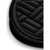 Equestrian Stockholm FW25 Holiday Spring Saddle Pad Vegan Fur Crystal Black