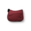 Equestrian Stockholm FW25 Holiday Jump Saddle Pad Vegan Fur Crystal Bordeaux