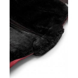 Equestrian Stockholm FW25 Holiday Jump вальтрап из искусственной кожи мехом Crystal Bordeaux