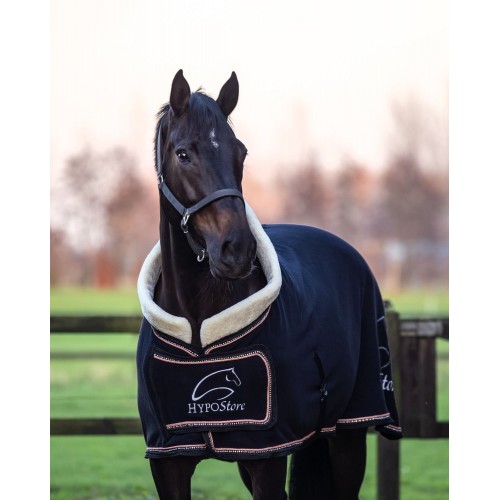 HypoStore Luxury Show Rug Black Rose Crystals