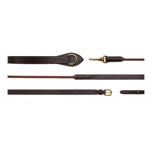 Dyon Slofteugel in leer/nylon 5/8" D Collection