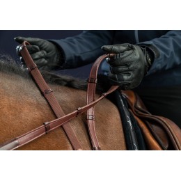 Dyon 5/8 дюйма Hunter поводья с 7 кожаный Keepers новая версия English коллекция