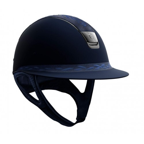 Samshield 2.0 Miss Shield Blue Flower Embroidery Chrome Black