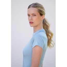 Equestrian Stockholm Ice синий Dynamic Base Layer с коротким рукавом
