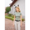 Equestrian Stockholm Pistachio White Dynamic Base Layer Short Sleeve