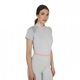 Equestro SS26 поло Technical молнией Woman