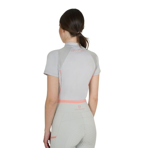 Equestro SS26 Polo Shirt Technical Zip Woman