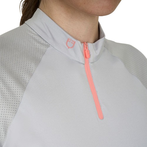 Equestro SS26 Polo Shirt Technical Zip Woman