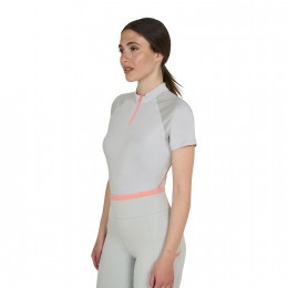 Equestro SS26 поло Technical молнией Woman