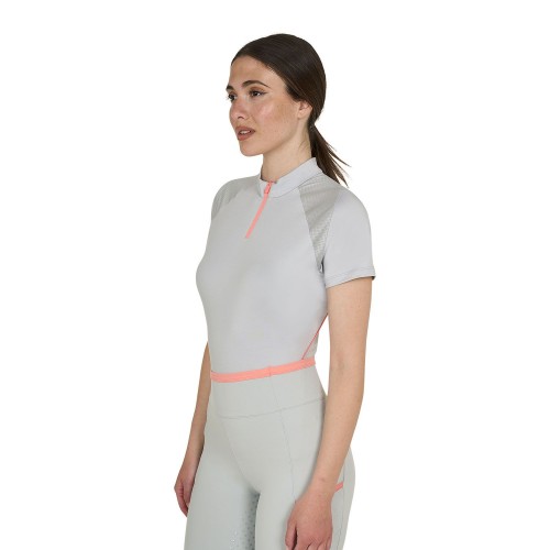 Equestro SS26 Polo Shirt Technical Zip Woman