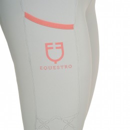 Equestro SS26 леггинсы для верховой езды Perforated Hyrbid Woman