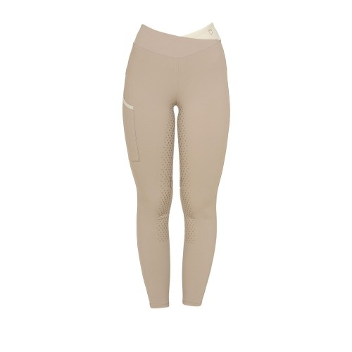 Equestro SS26 Riding Tights Cross Knee grip Woman
