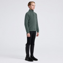 Cavalleria Toscana FW25 CT флисовый с короткой молнией унисекс худи с Orbit Embroidered логотип