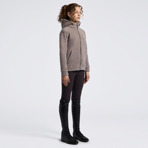 Cavalleria Toscana FW26 CT Fleece Embroidery Logo Zip Hoodie