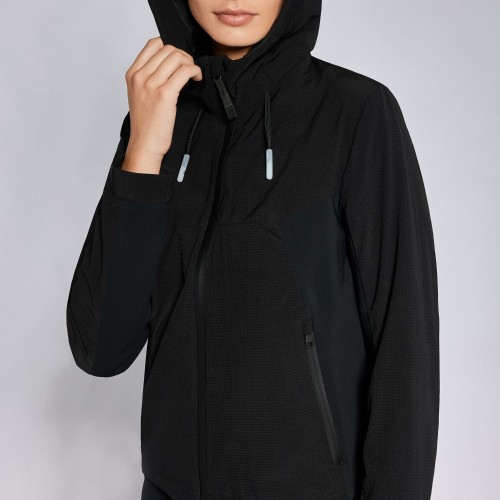 Cavalleria Toscana SS'24 Revo Nylon Mesh Hooded Wind- and Water-Resistant Women's Jacket