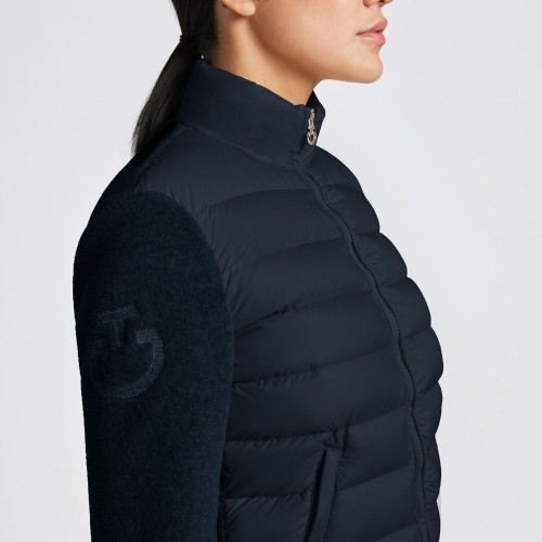 Cavalleria Toscana FW'24 CT Nylon Quilted Fleece Zip-Up Women's Jacket
