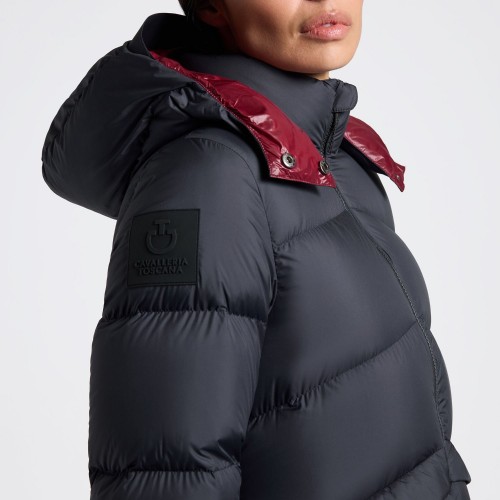 Cavalleria Toscana FW25 CT Hooded Down Padded Long Nylon Parka Women
