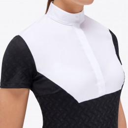 Cavalleria Toscana FW'23 CT S/S Sheer Jacquard джерси турнирная женская рубашка