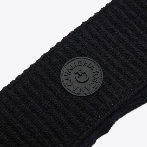 Cavalleria Toscana FW25 CT Lambswool Ear Warmer-Black-TU