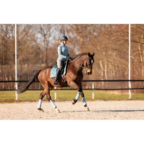 Equestrian Stockholm Steel Blue Dressage Saddle Pad