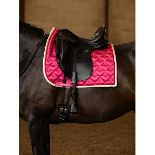 PS of Sweden SS26 Heart Dressage Saddle Pad Thrill Pink