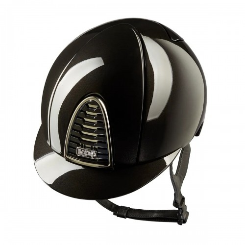 KEP Italia Cromo 2.0 Shine Black Polo Chrome Mirror Frame Subgrid Button Cristalli logo