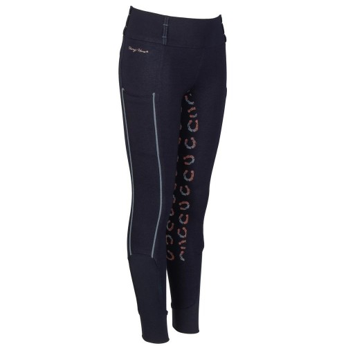 Harry's Horse SS26 Riding Breeches Equitights Diva Mauvewood Denim Full Grip