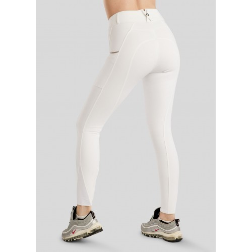 Montar SS26 MoLila Breeches Champagne Crystal Tape with Champagne Crystals White F/G