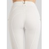 Montar SS26 MoLila Breeches Champagne Crystal Tape with Champagne Crystals White F/G